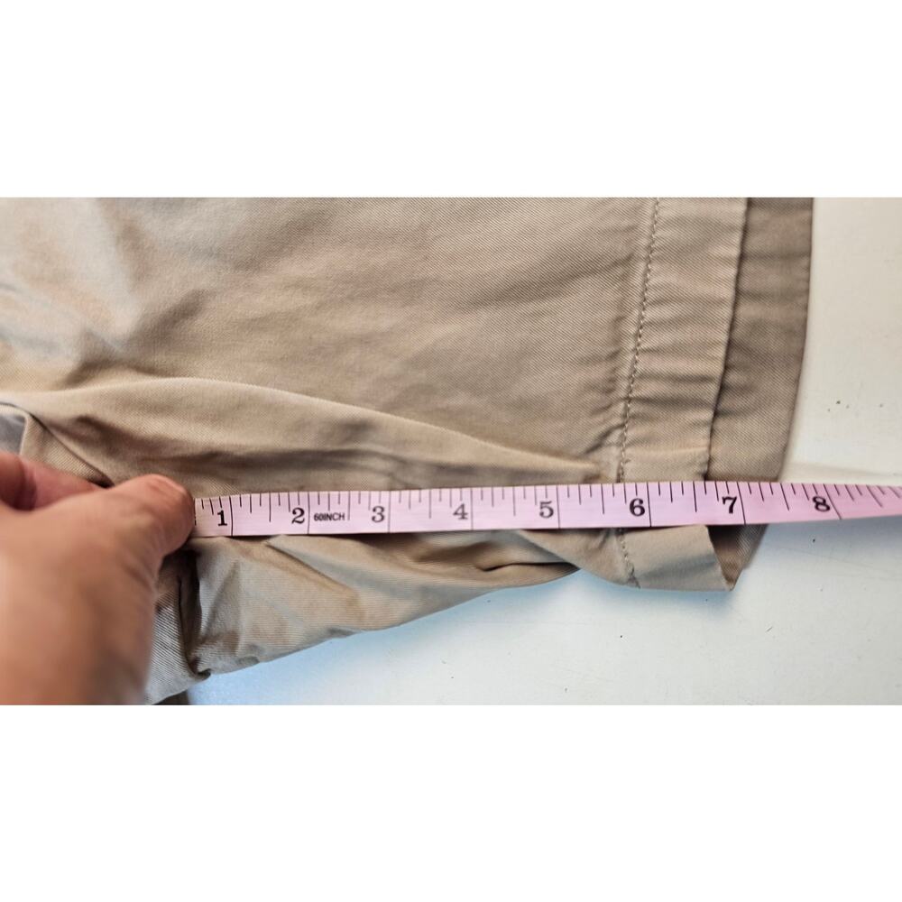 33-36 inches L uniqlo khaki tan 6.5" insm work everyday shorts drawstring waist - Picture 8 of 8